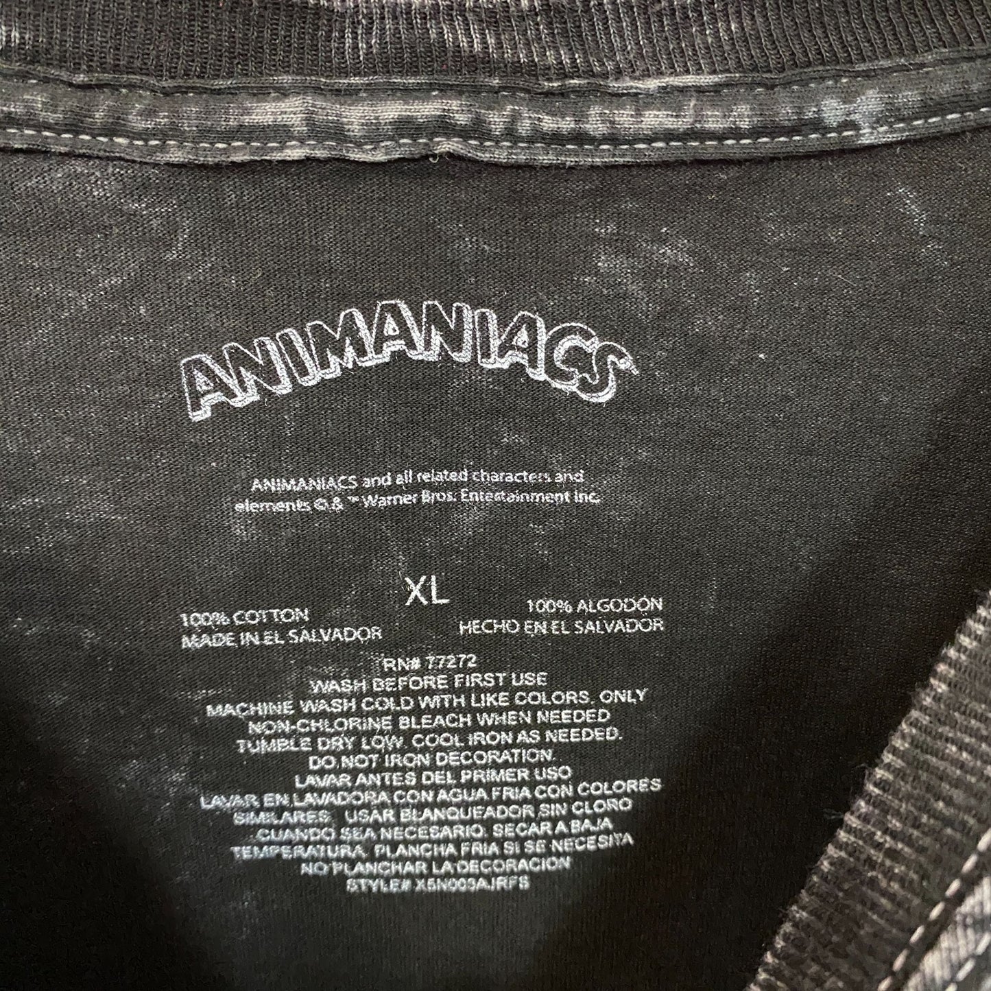 Animaniacs Cartoon City Graphic Mineral Wash T-Shirt XL