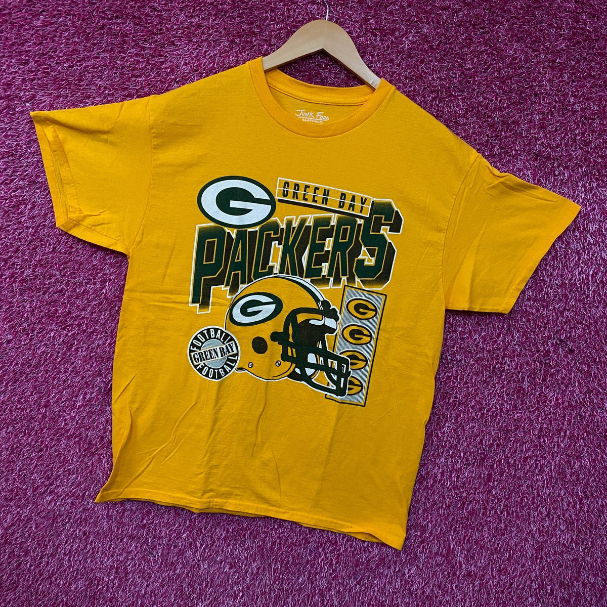 Junk Food Clothing NFL Green Bay Packers Checkdown Flea Market Tee Medium