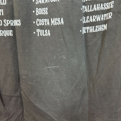 Chicago Spell-Out Logo 2023 US Tour Dates Soft Rock Tee small