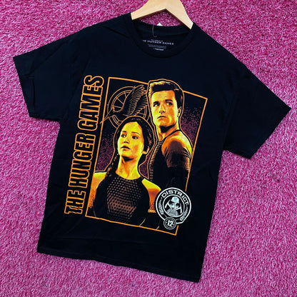 The Hunger Games Katniss & Peeta District 12 Graphic T-Shirt Medium