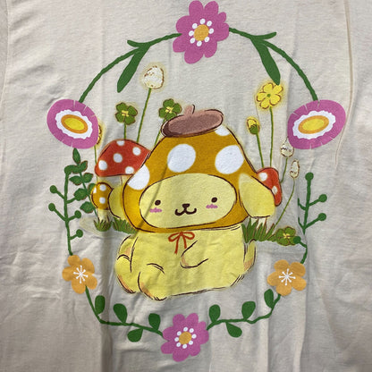Pompompurin Garden Flowers Tshirt size large