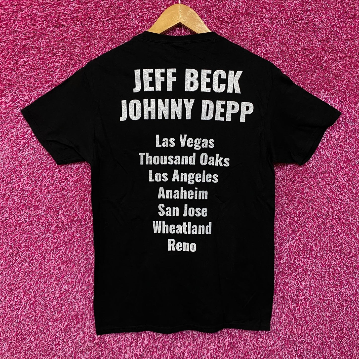 Jeff Beck Johnny Depp California Nevada Rock Tour Run Tee S
