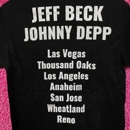 Jeff Beck Johnny Depp California Nevada Rock Tour Run Tee S