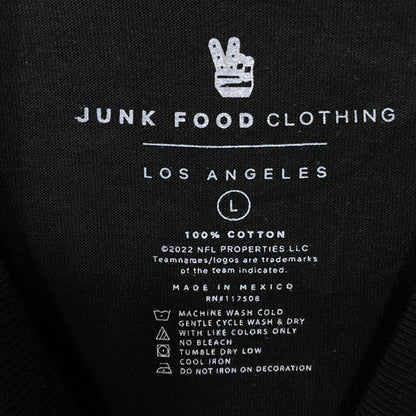 Junk Food Clothing Los Angeles Rams Est 1937 Neon Graphic T-Shirt Large