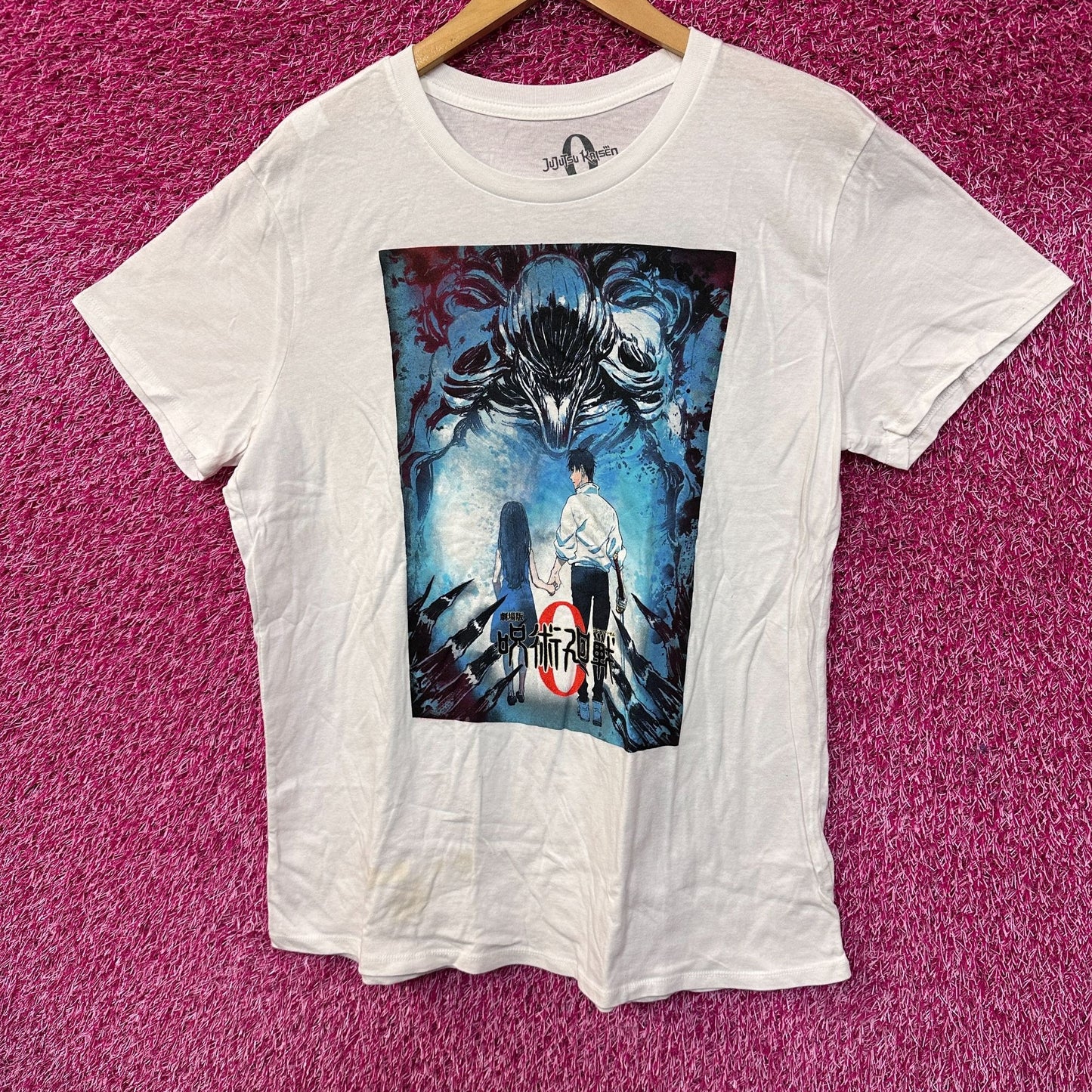JuJuTsu Kaisen 0 Movie Promo Poster Oversized Anime Tee L