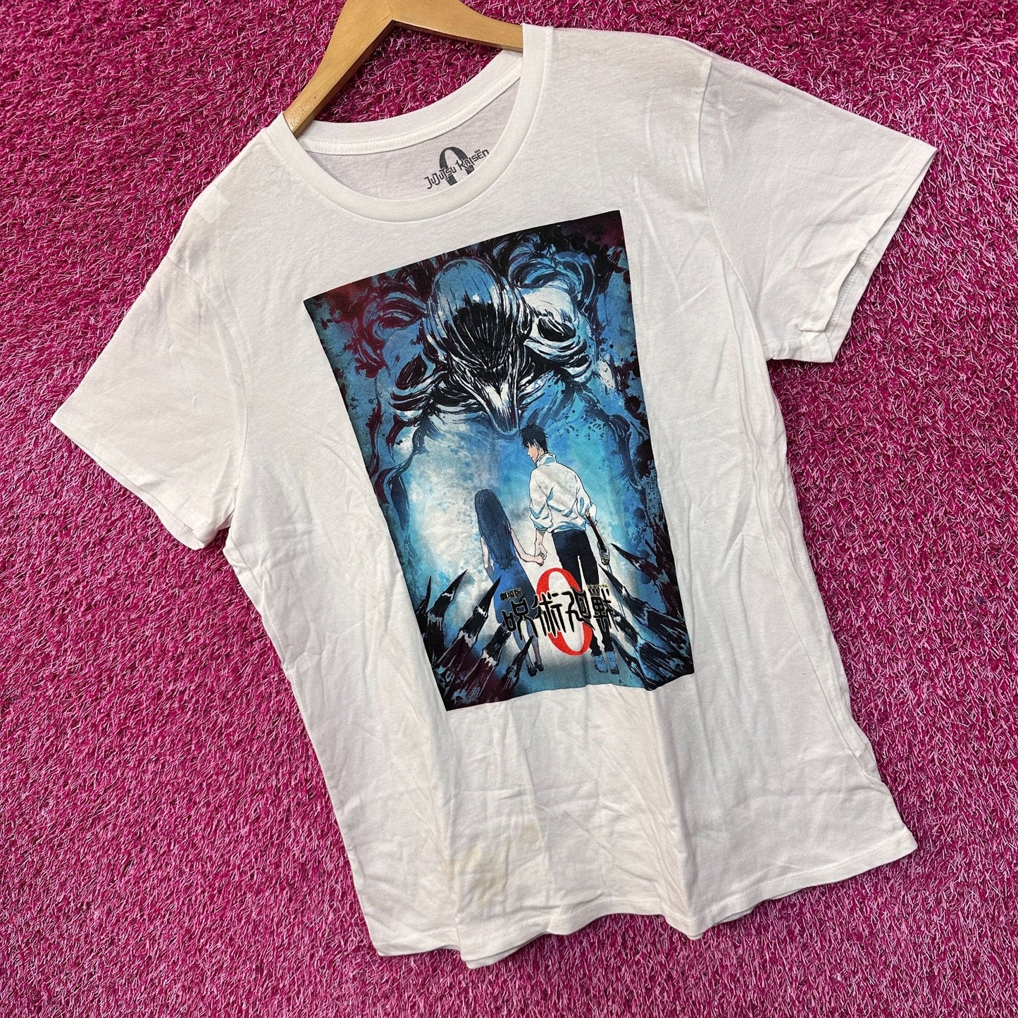 JuJuTsu Kaisen 0 Movie Promo Poster Oversized Anime Tee L