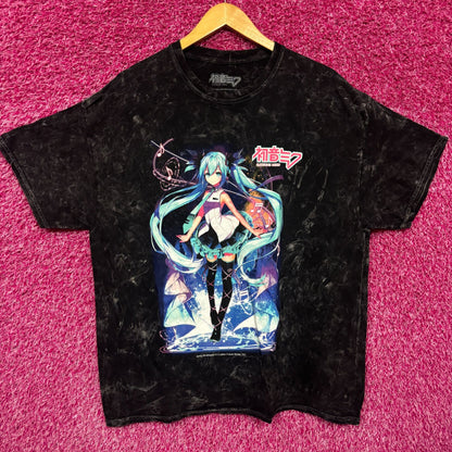 Hatsune Miku Vocaloid Anime Band Mineral Wash Thsirt Size 2X