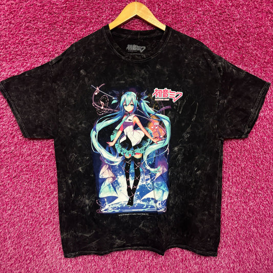 Hatsune Miku Vocaloid Anime Band Mineral Wash Thsirt Size 2X