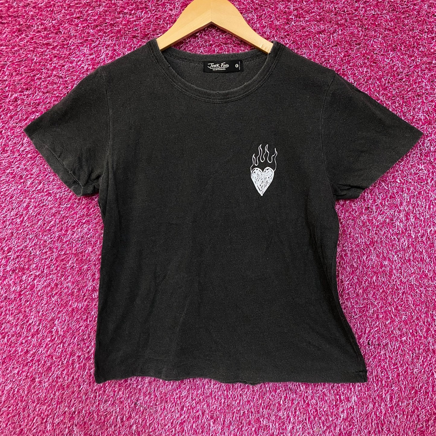 Junk Food Clothing Women's Burning Love Original Vintage Style Tee Medium