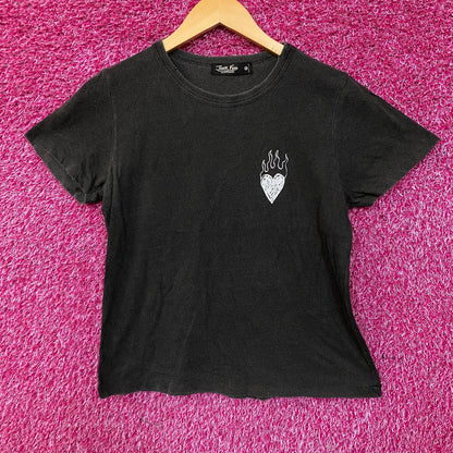 Junk Food Clothing Women's Burning Love Original Vintage Style Tee Medium