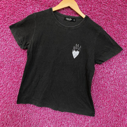Junk Food Clothing Women's Burning Love Original Vintage Style Tee Medium