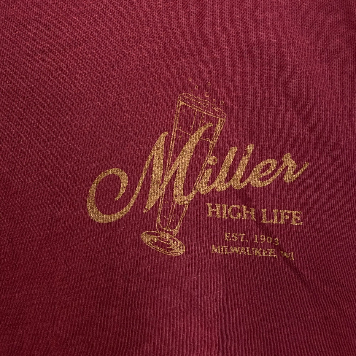 Junk Food Clothing Miller High Life Sportsman's Club T-Shirt XL