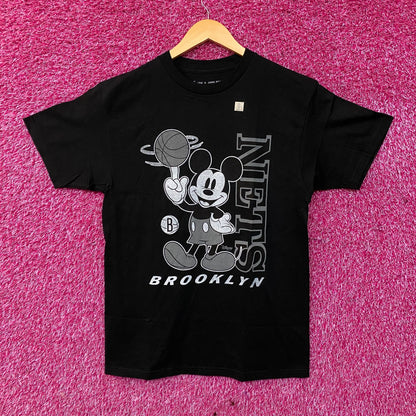 Junk Food Brooklyn Nets Disney Vintage Mickey Baller T-Shirt Medium