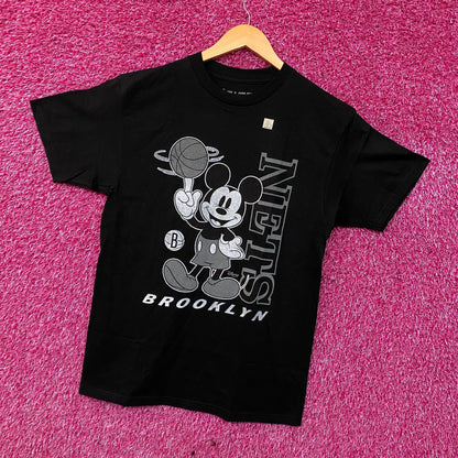 Junk Food Brooklyn Nets Disney Vintage Mickey Baller T-Shirt Medium