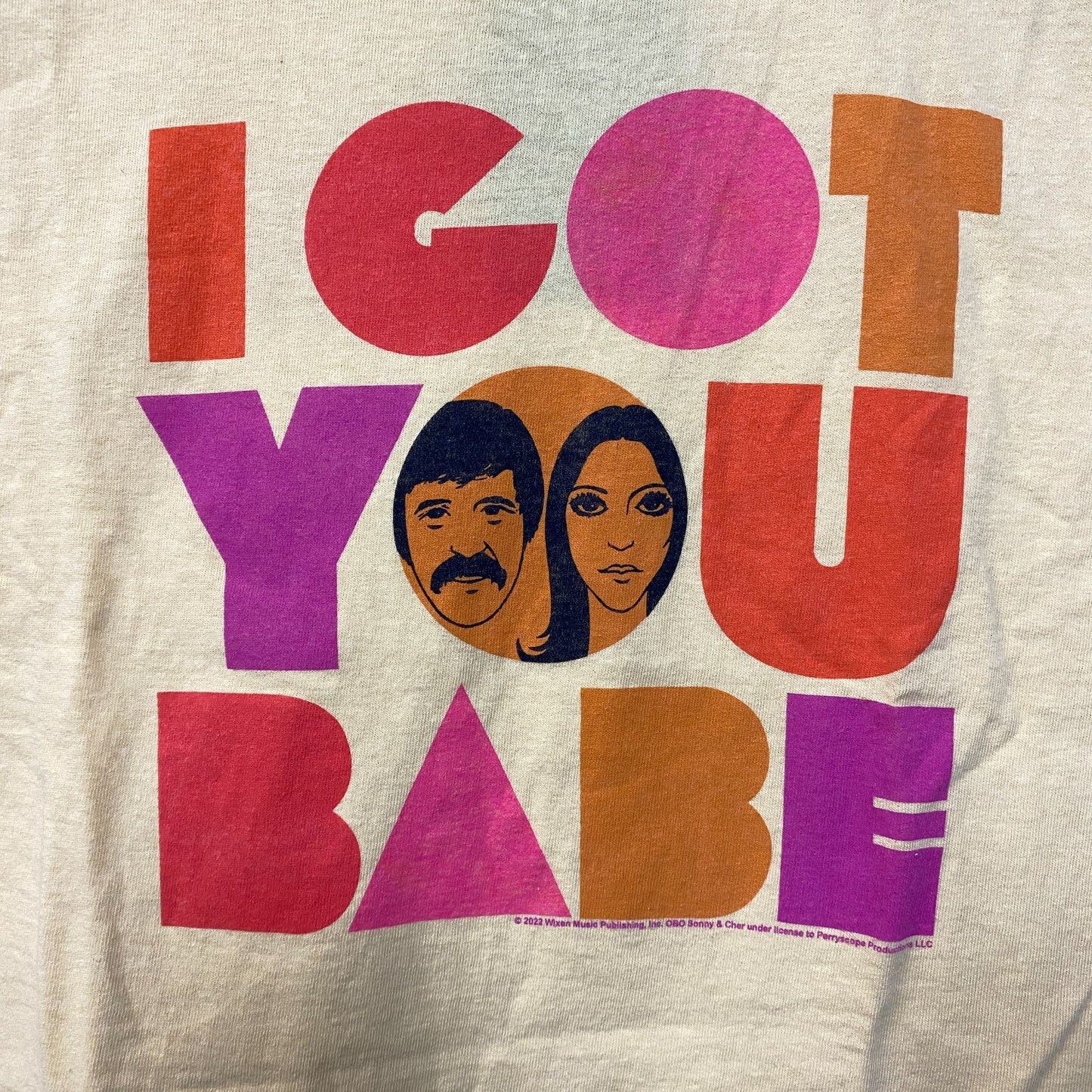 Sonny and Cher I Got You Babe Crop top Size Small