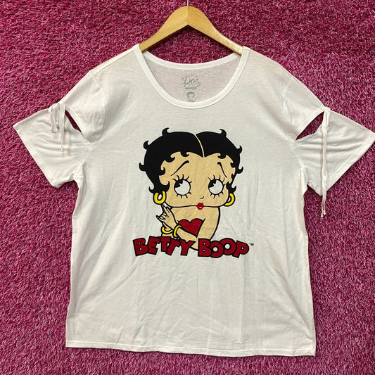 Betty Boop Tie Sleeves T-Shirt 2XL