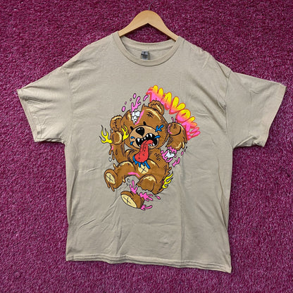 Fashion Nova Wreaking Havok Teddy Bear Graphic T-Shirt XL
