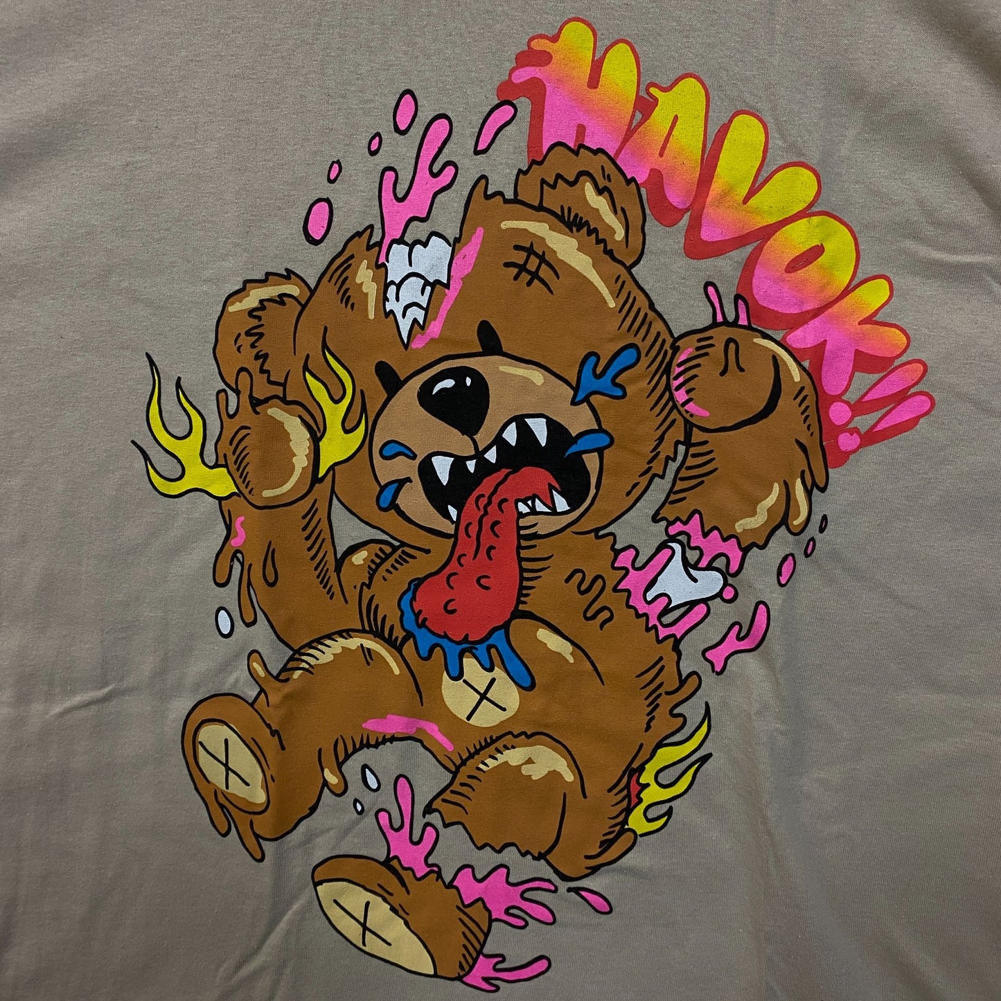 Fashion Nova Wreaking Havok Teddy Bear Graphic T-Shirt XL