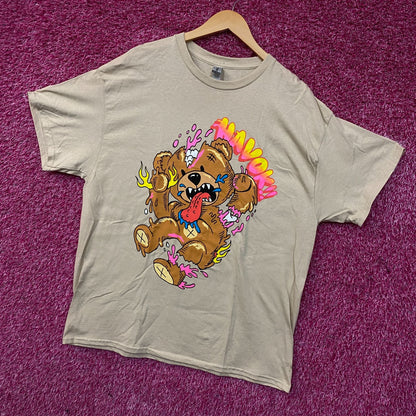Fashion Nova Wreaking Havok Teddy Bear Graphic T-Shirt XL