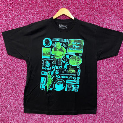 Dreamworks Shrek Animated Movie Flash Sheet T-Shirt XL