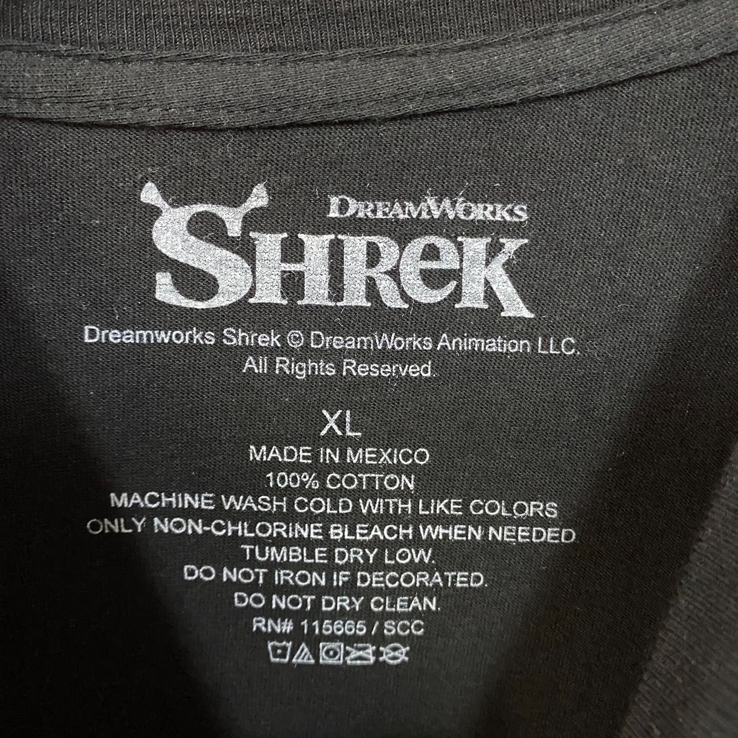 Dreamworks Shrek Animated Movie Flash Sheet T-Shirt XL