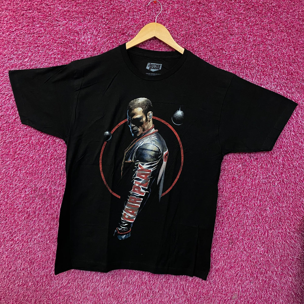 DC Comics Justice League Mister Terrific Portrait Graphic T-Shirt Large