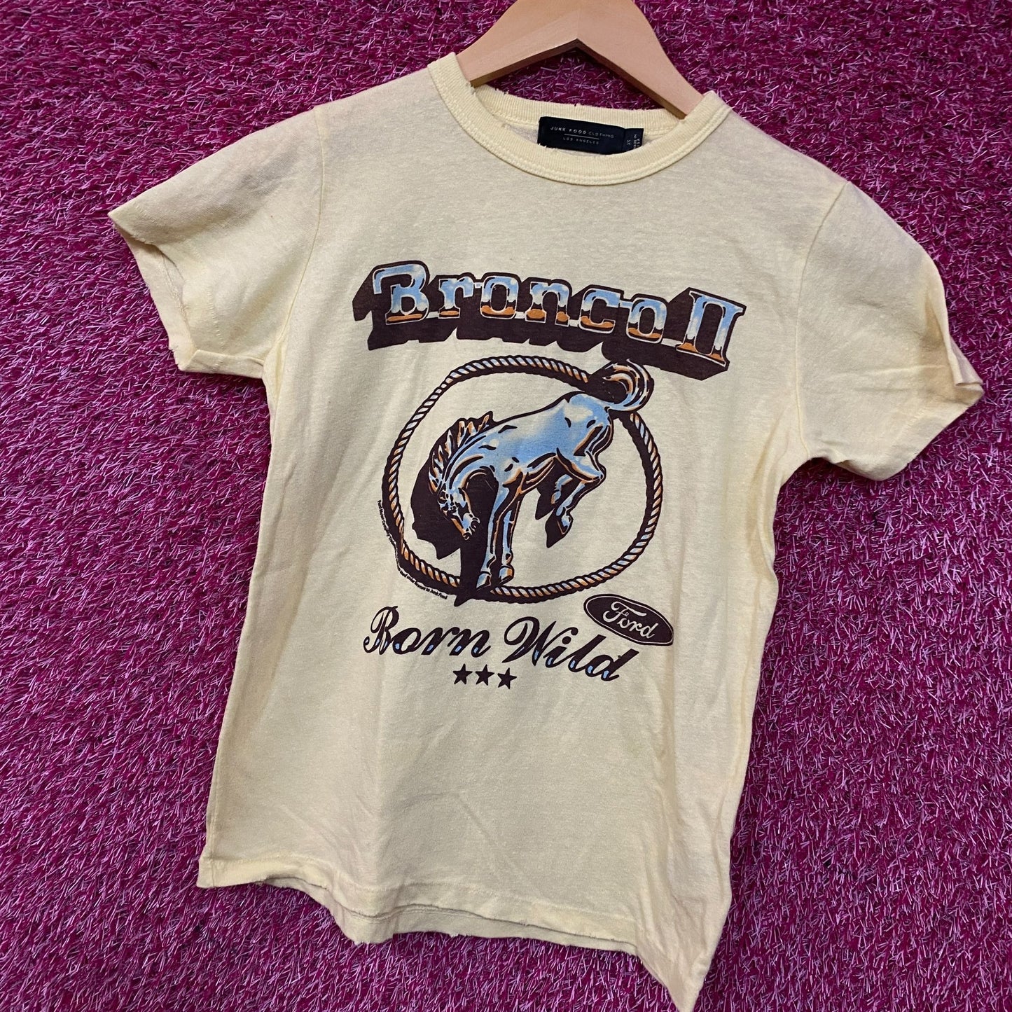 Junk Food Clothing Women's Bronco 2 Born Wild Graphic T-Shirt XS