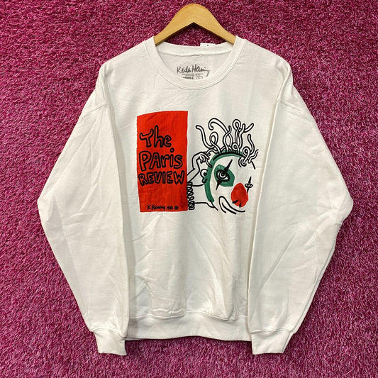 Keith Haring The Paris Review Crew Neck Sweatshirt size Large