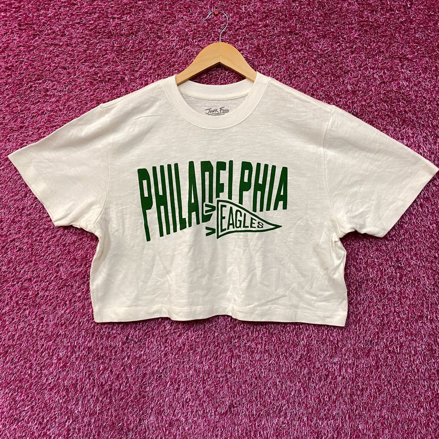 NFL Junk Food Philadelphia Eagles Crop Tshirt size XL