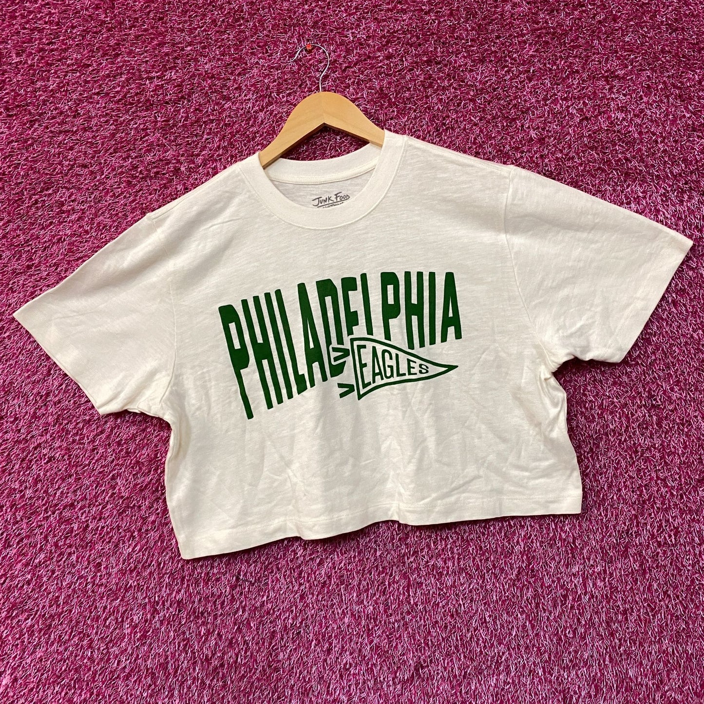 NFL Junk Food Philadelphia Eagles Crop Tshirt size XL