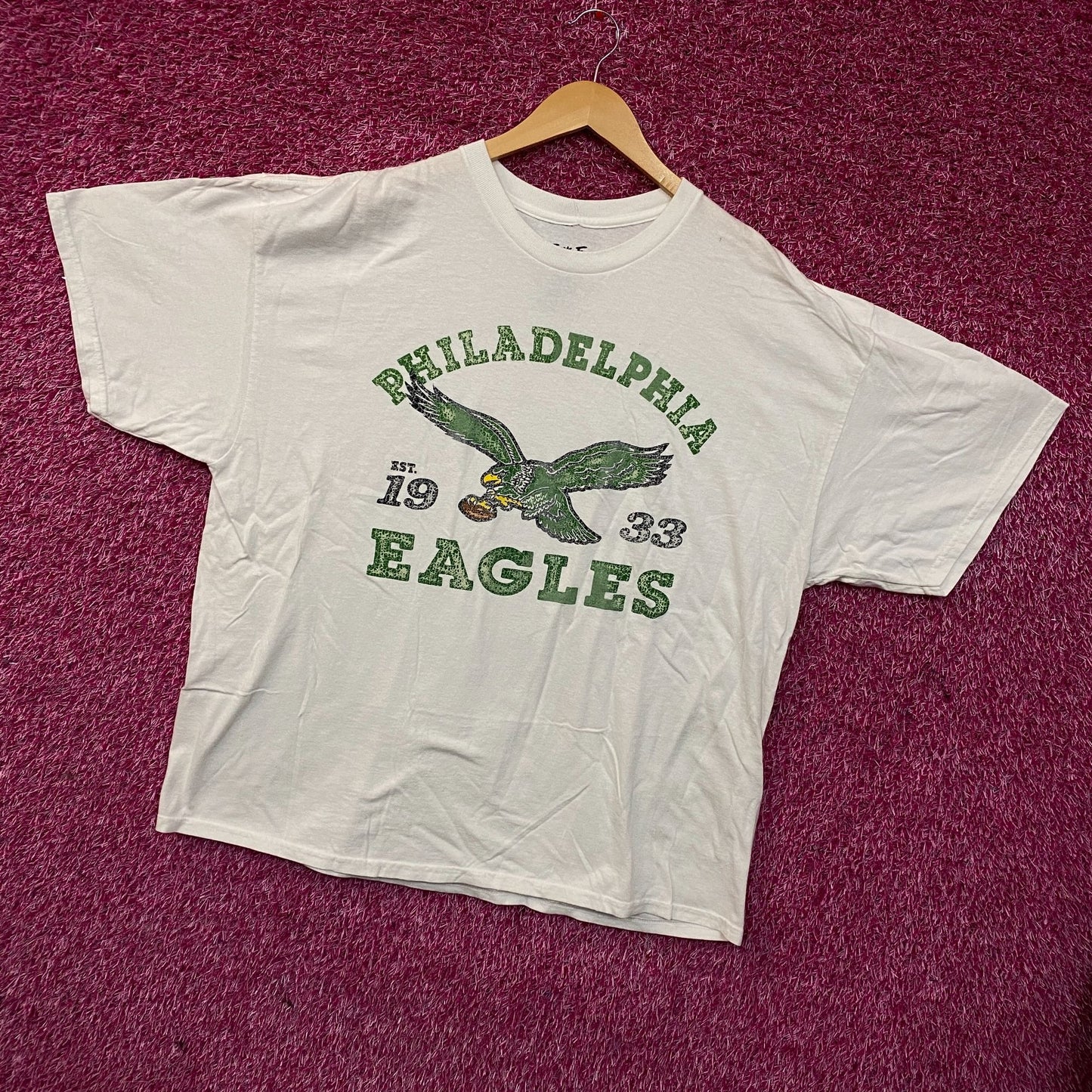 Junk Food Philadelphia Eagles Vintage Style Graphic T-Shirt XL
