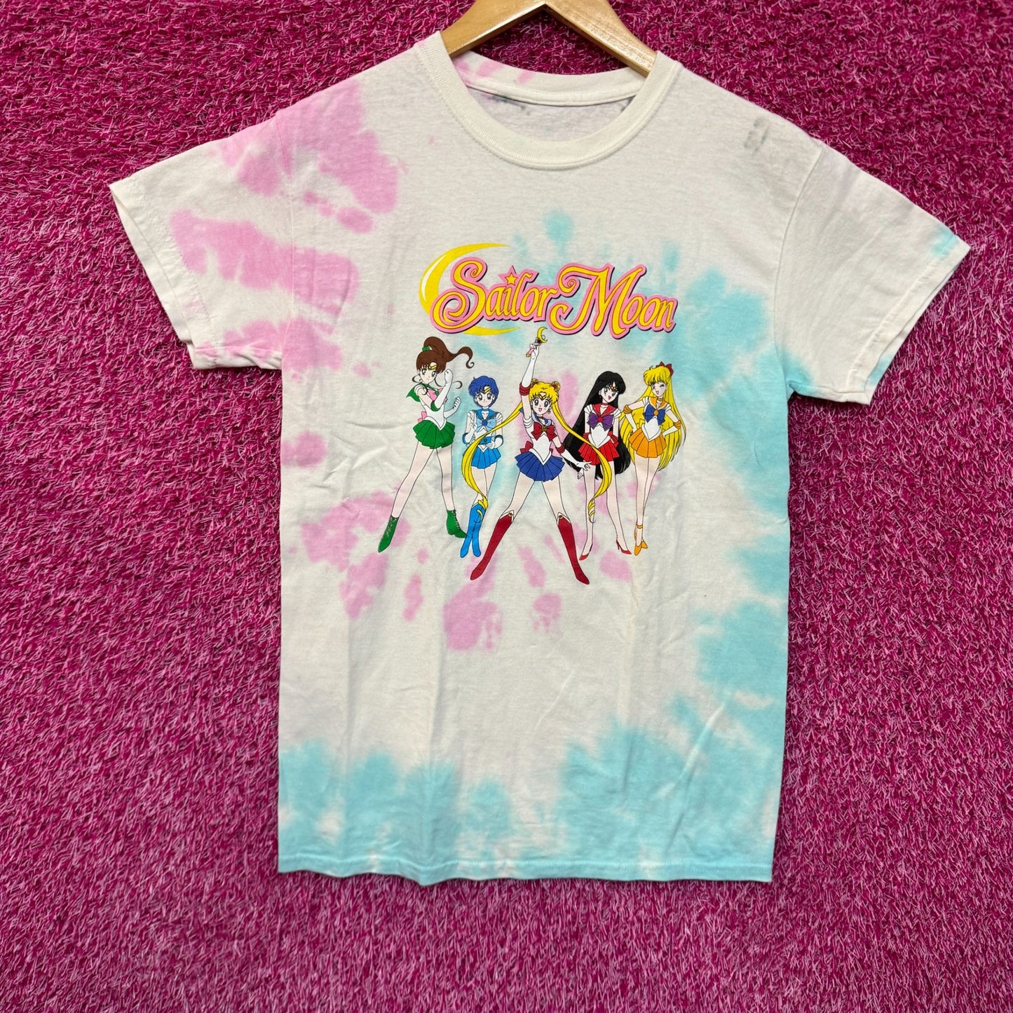 Sailor Moon Sailor Scouts Anime Series Womens Tie Dye S