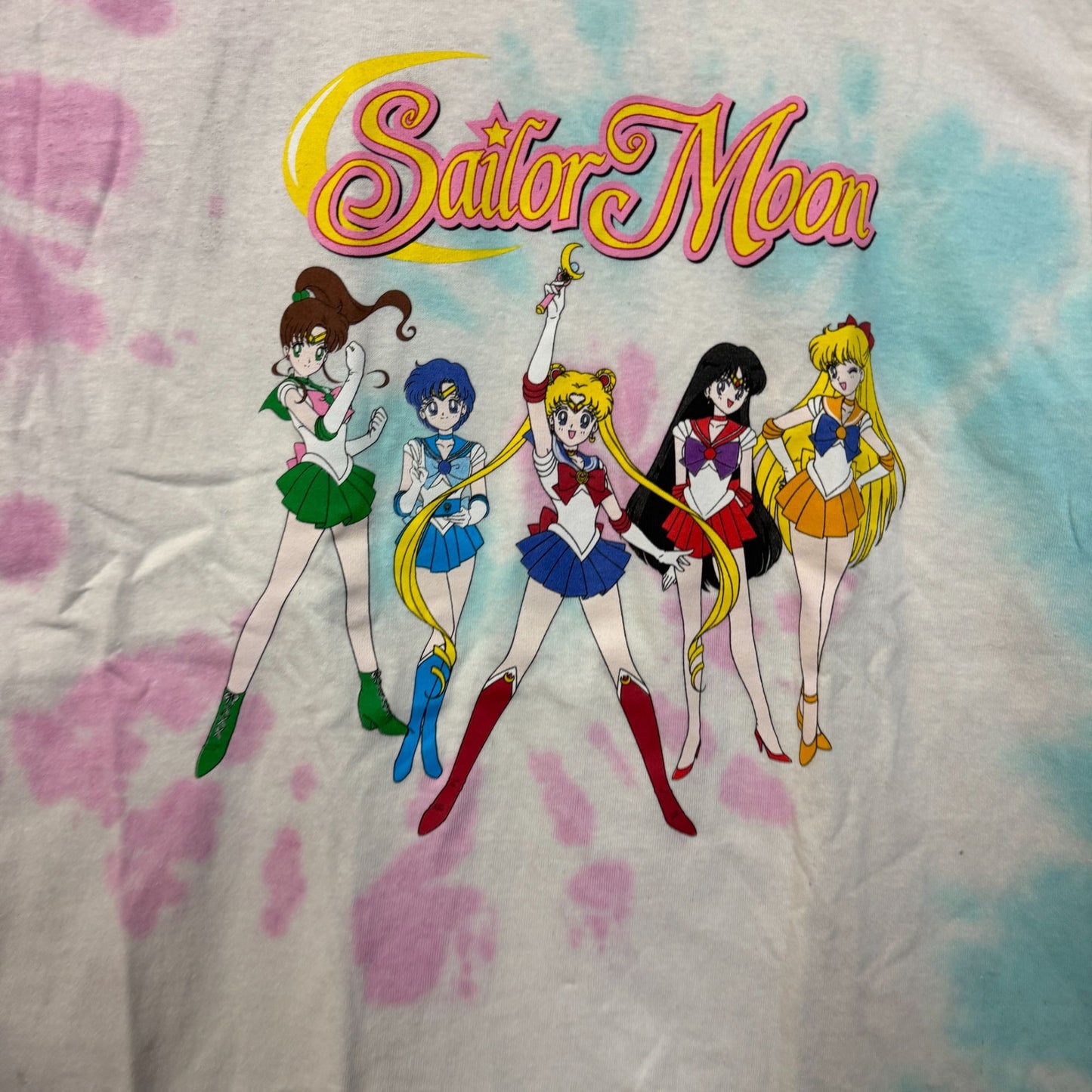 Sailor Moon Sailor Scouts Anime Series Womens Tie Dye S