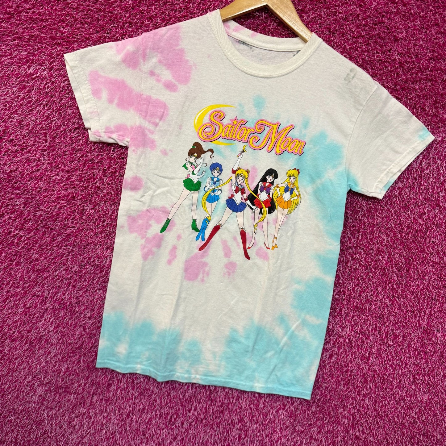 Sailor Moon Sailor Scouts Anime Series Womens Tie Dye S