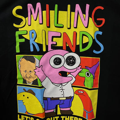 Smiling Friends Make People Smile Graphic T-Shirt XL