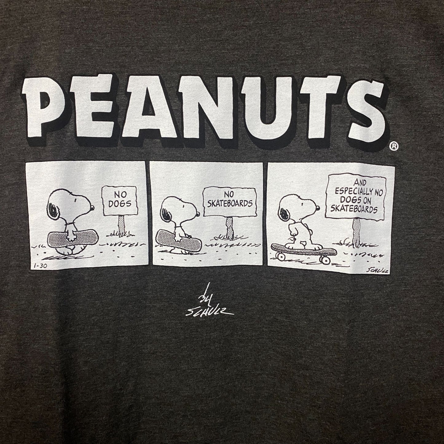 Peanuts Snoopy Cartoon Comic Graphic T-Shirt 2XL