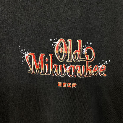 Old Milwaukee Beer Vintage Style Logo Tee Small