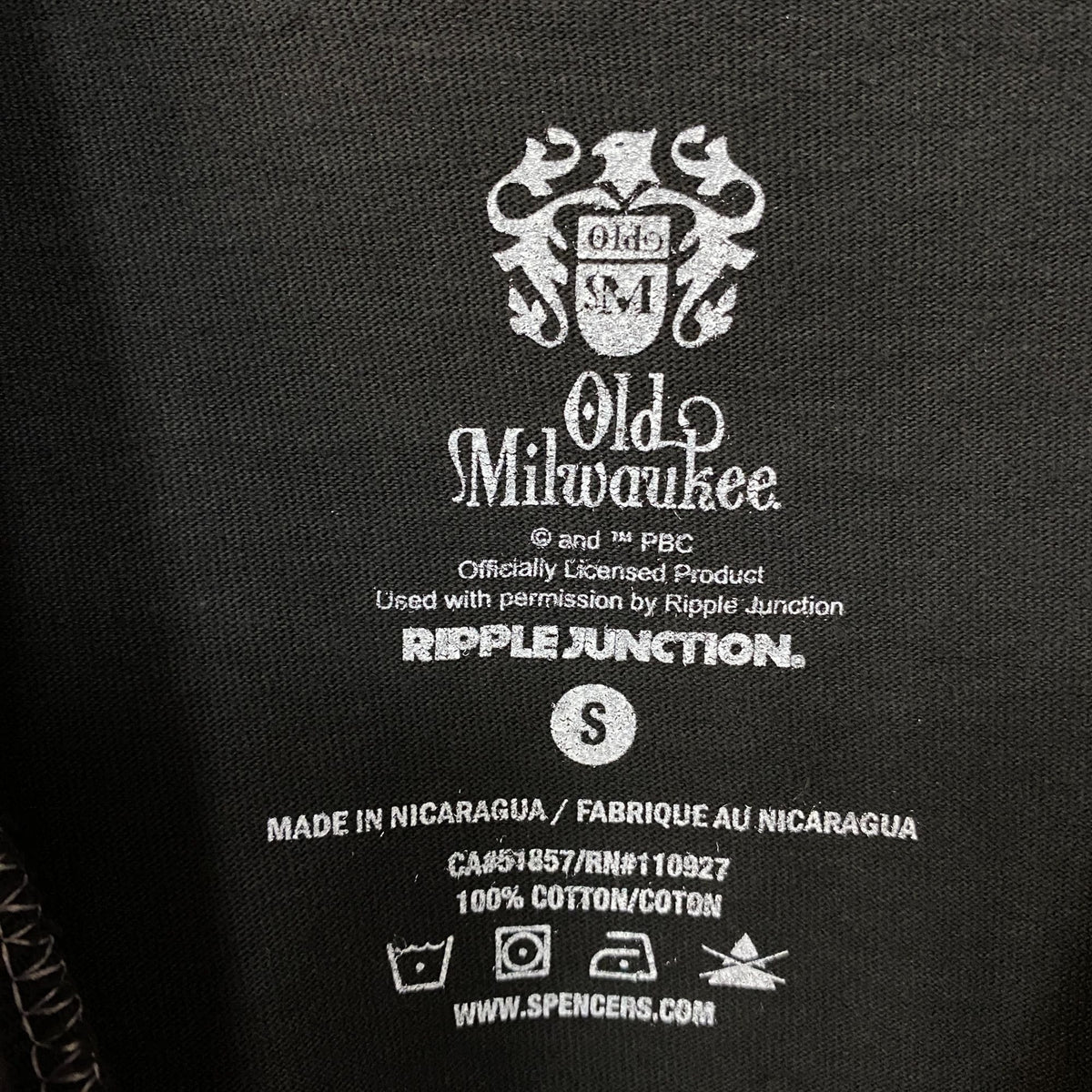 Old Milwaukee Beer Vintage Style Logo Tee Small