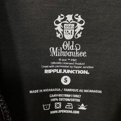 Old Milwaukee Beer Vintage Style Logo Tee Small