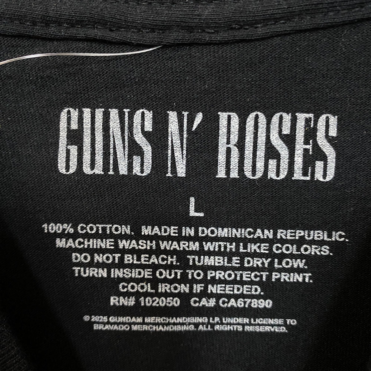 Guns N' Roses Appetite for Destruction Floral Cross T-Shirt Large