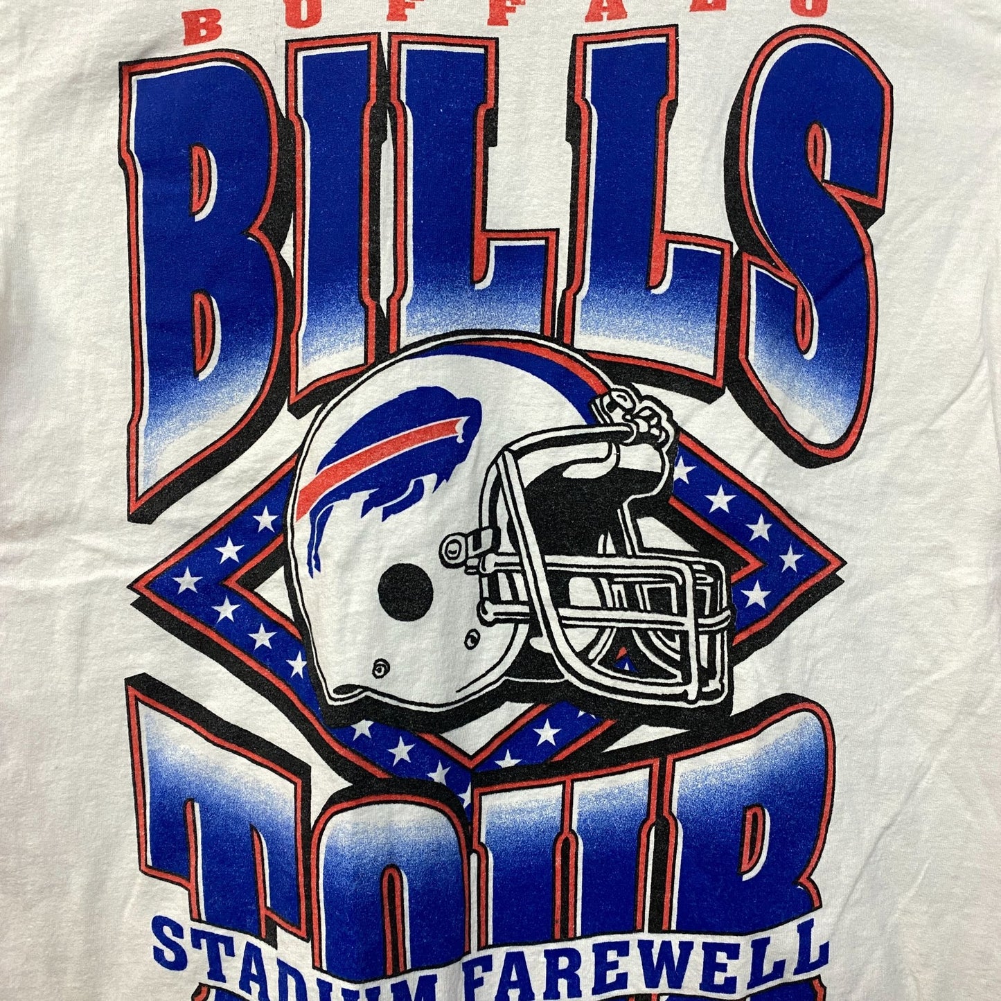 Junk Food Clothing Buffalo Bills Stadium Farewell Tour Graphic T-Shirt Small