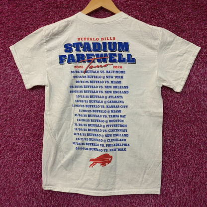 Junk Food Clothing Buffalo Bills Stadium Farewell Tour Graphic T-Shirt Small