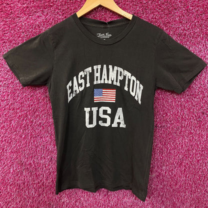 Junk Food Clothing "East Hampton USA" Retro Style Graphic T-Shirt Small