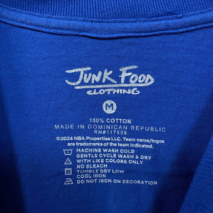 Junk Food Dallas Mavericks Break Through Basketball T-Shirt Medium