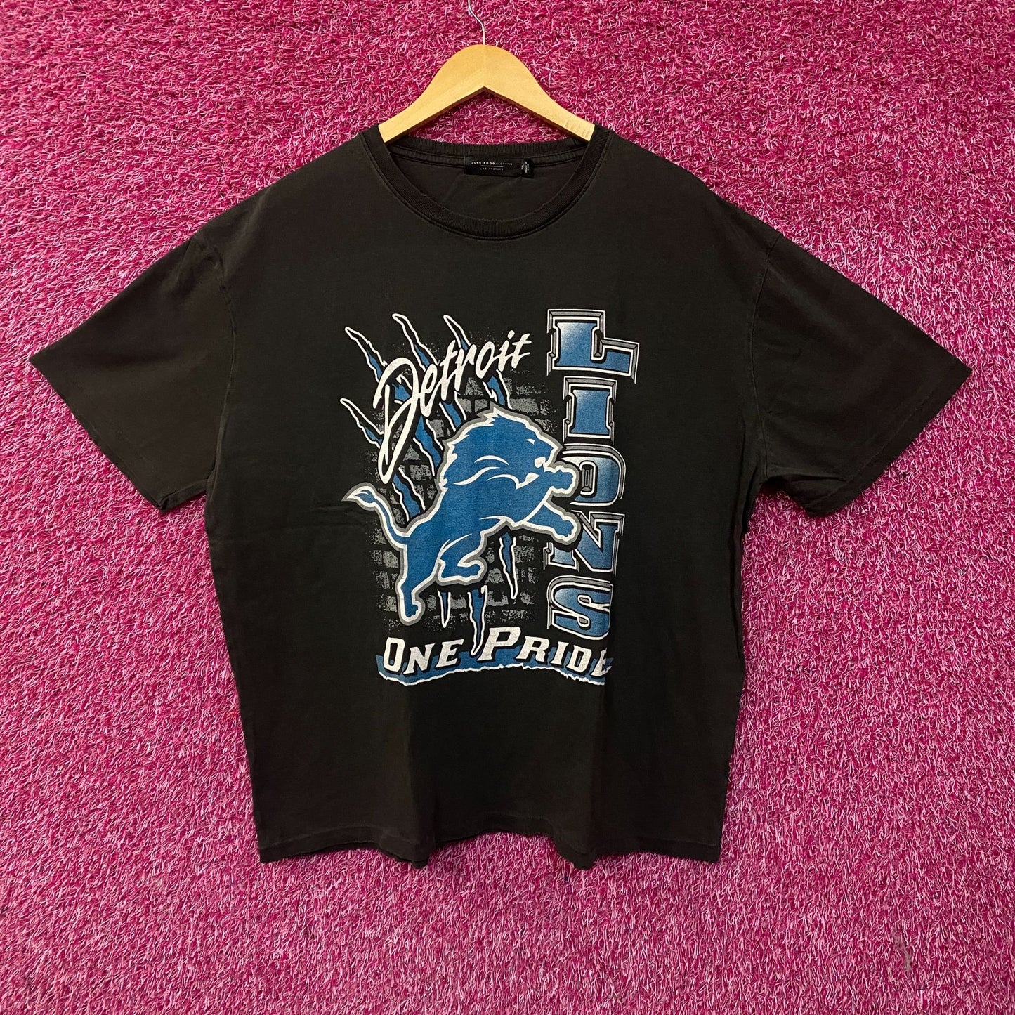 Junk Food Clothing Detroit Lions "One Pride" Vintage-Style T-Shirt 2XL