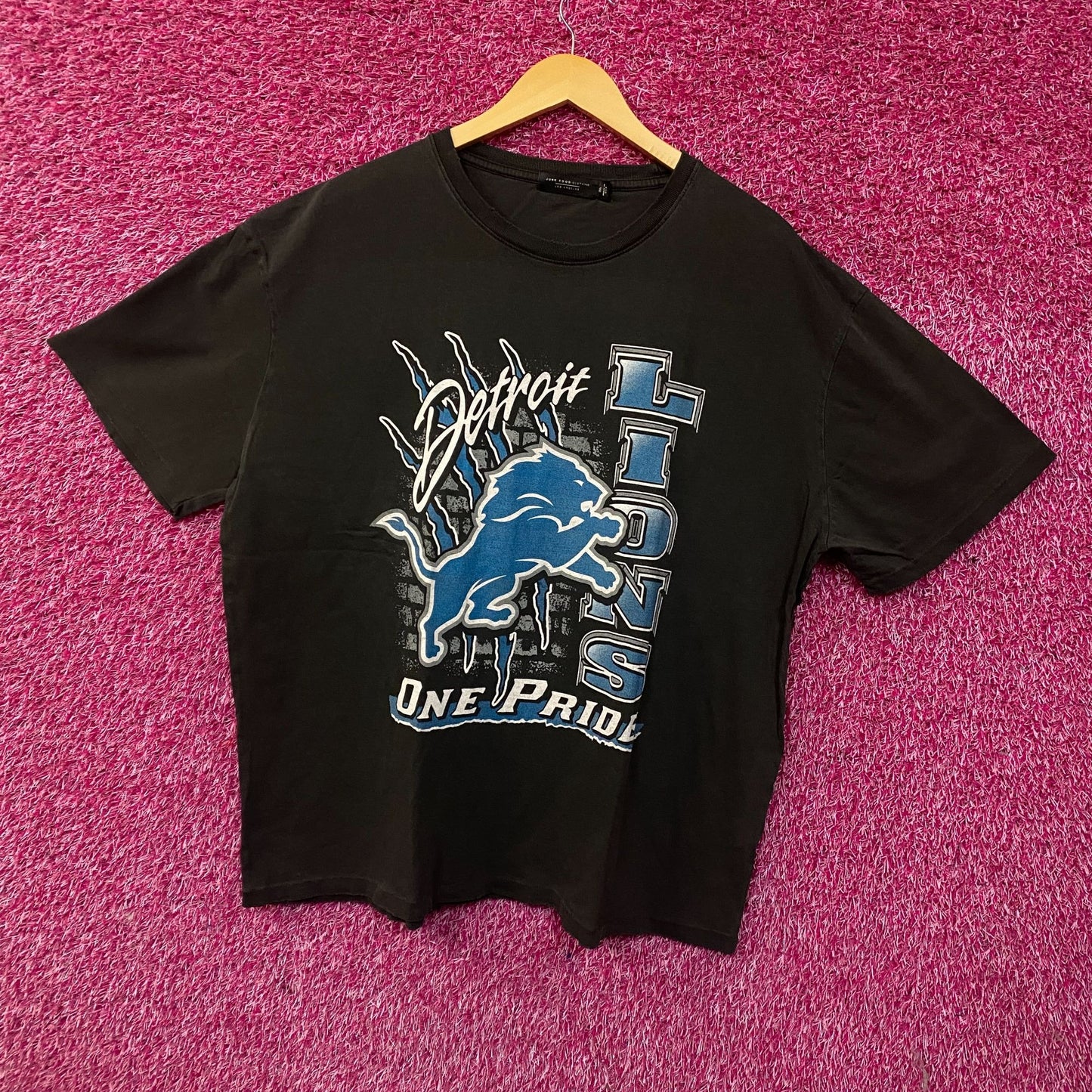 Junk Food Clothing Detroit Lions "One Pride" Vintage-Style T-Shirt 2XL