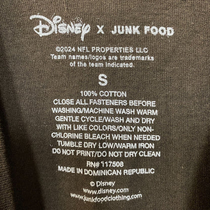 Junk Food x NFL Disney Mickey Mouse Kick Back Browns Cleveland Brown Shirt Small