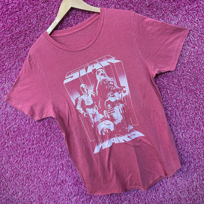 Star Wars C3PO R2D2 Chewbacca BB8 Oversized Women’s Tee L