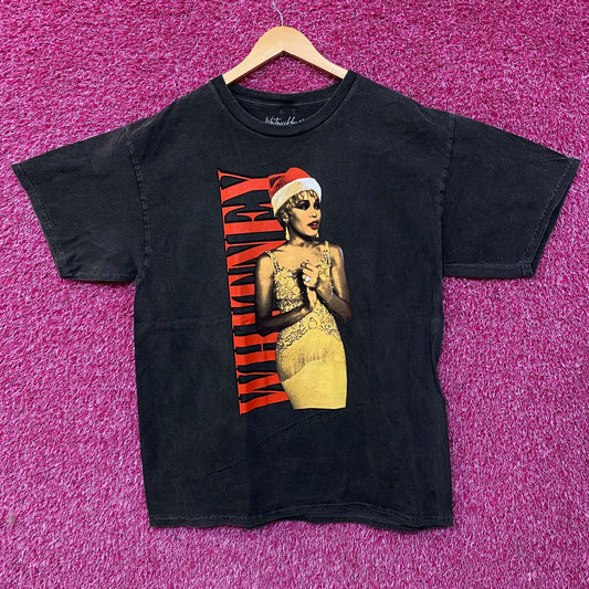 Whitney Houston One Wish For Christmas T-Shirt Large