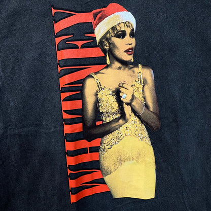 Whitney Houston One Wish For Christmas T-Shirt Large